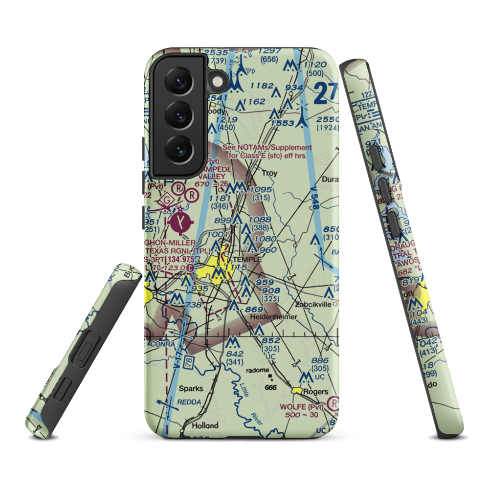 Little Elm Field (US-0141) VFR Sectional Samsung Phone Case Samsung Galaxy S22 Plus model shown
