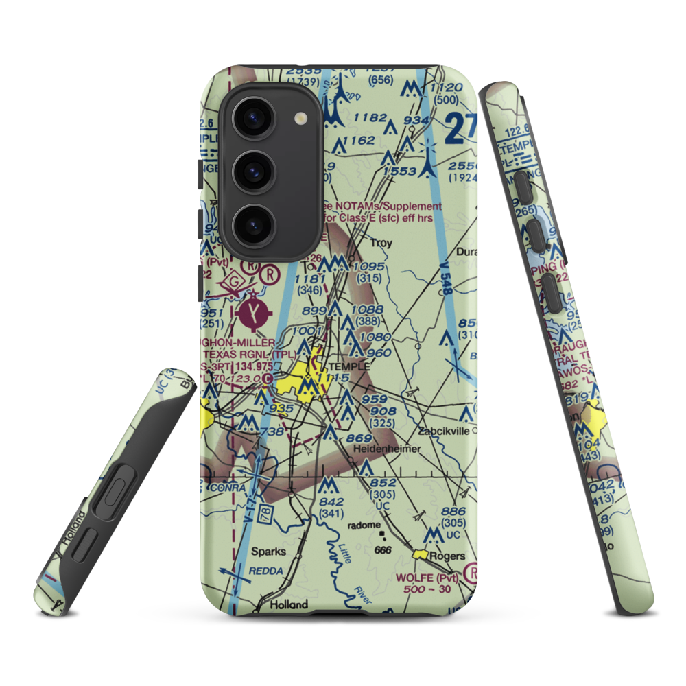 Little Elm Field (US-0141) VFR Sectional Samsung Phone Case Samsung Galaxy S23 Plus model shown
