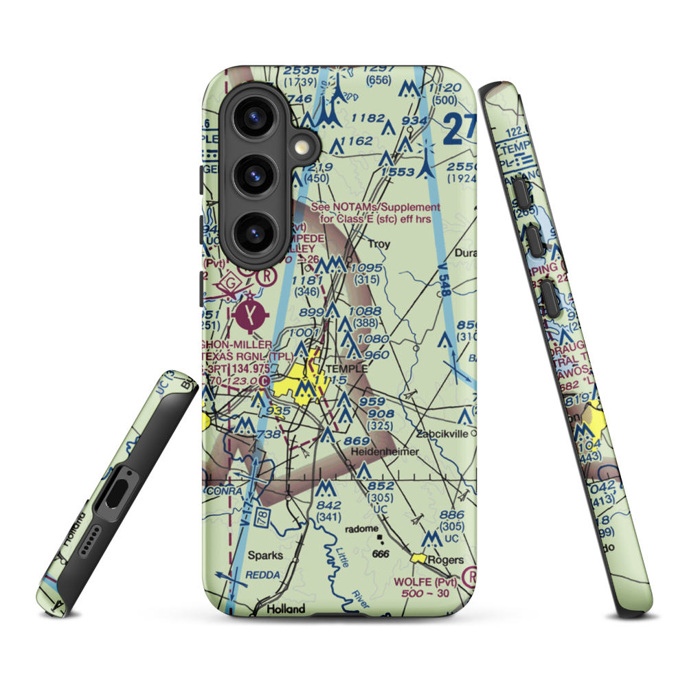 Little Elm Field (US-0141) VFR Sectional Samsung Phone Case Samsung Galaxy S24 Plus model shown