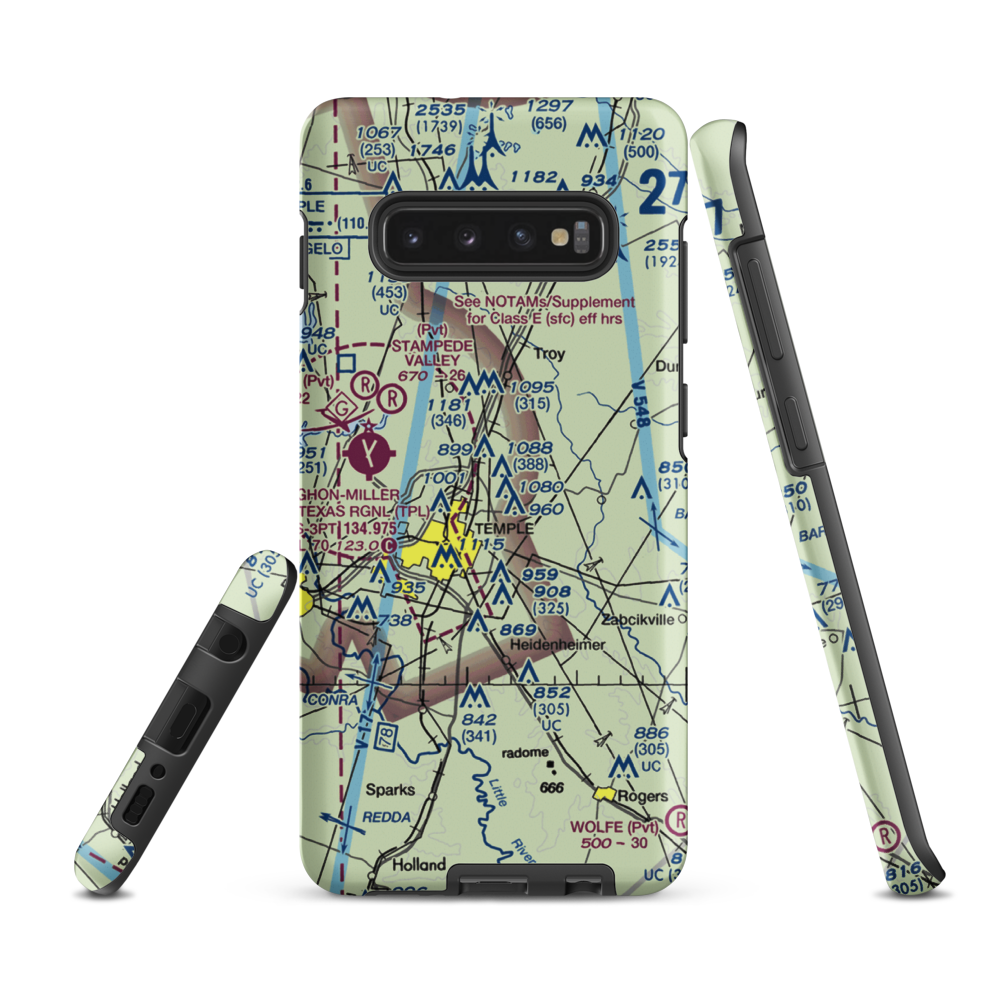 Little Elm Field (US-0141) VFR Sectional Samsung Phone Case Samsung Galaxy S10 Plus model shown