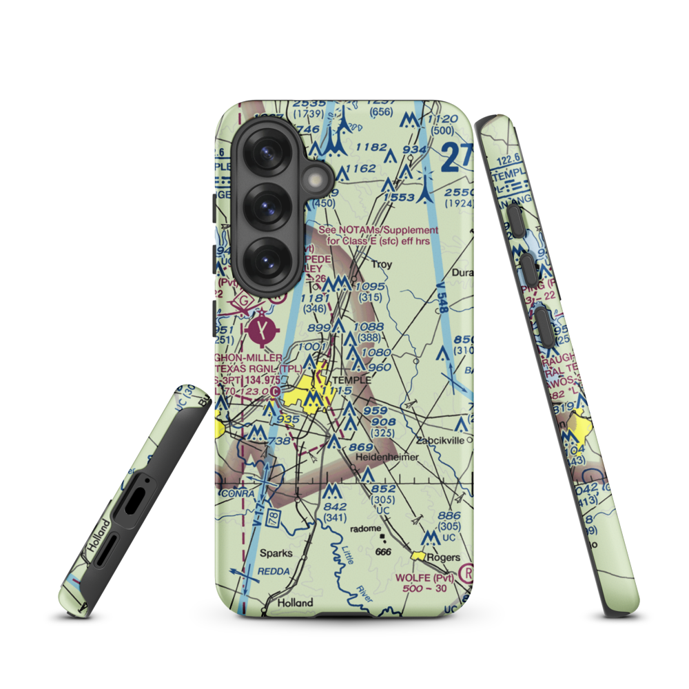 Little Elm Field (US-0141) VFR Sectional Samsung Phone Case Samsung Galaxy S25 model shown