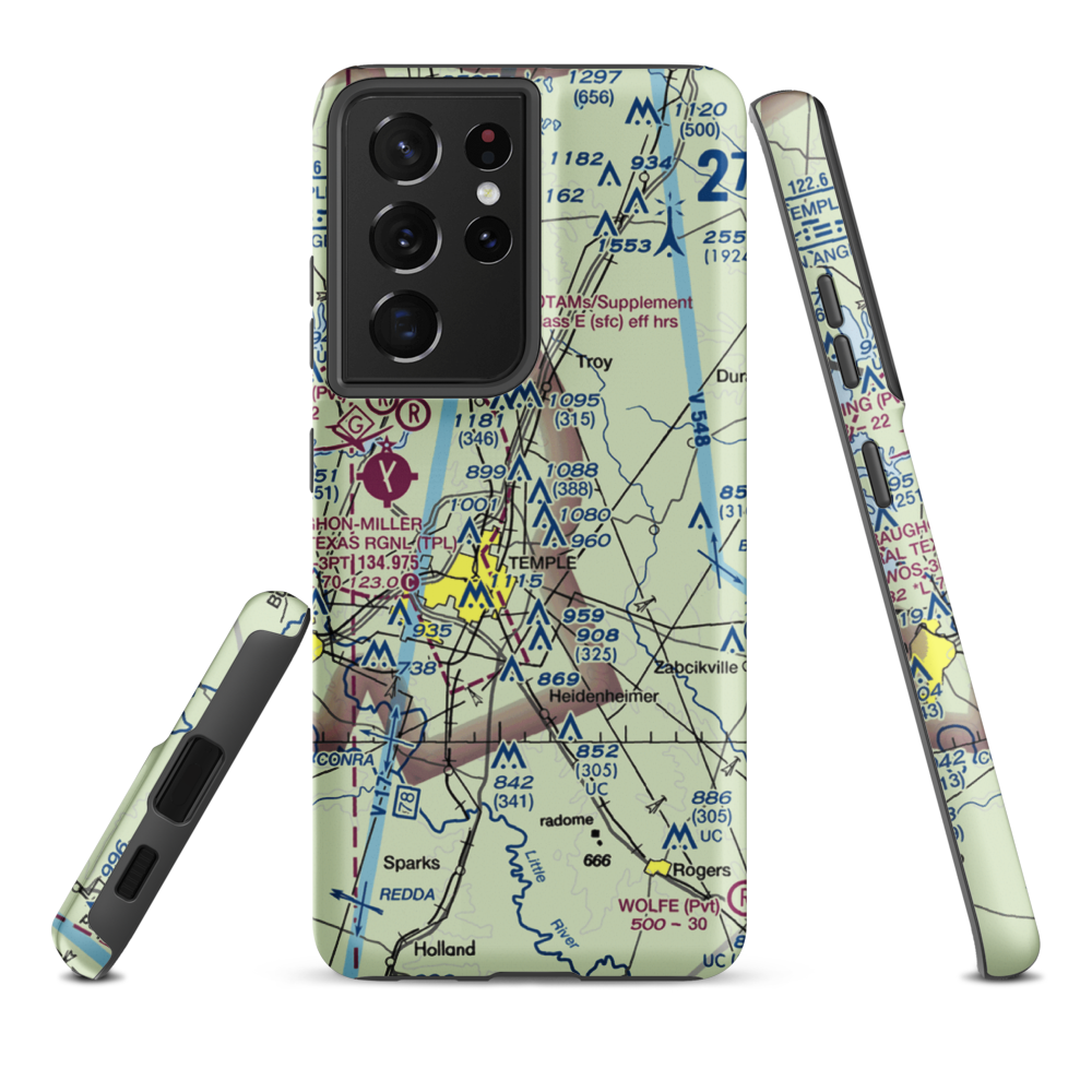 Little Elm Field (US-0141) VFR Sectional Samsung Phone Case Samsung Galaxy S21 Ultra model shown