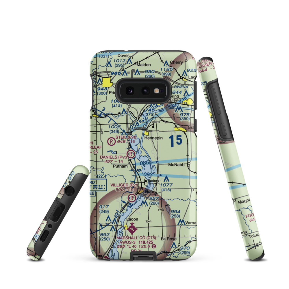 Little Sister Seaplane Base (8IL9) VFR Sectional Samsung Phone Case Samsung Galaxy S10e model shown