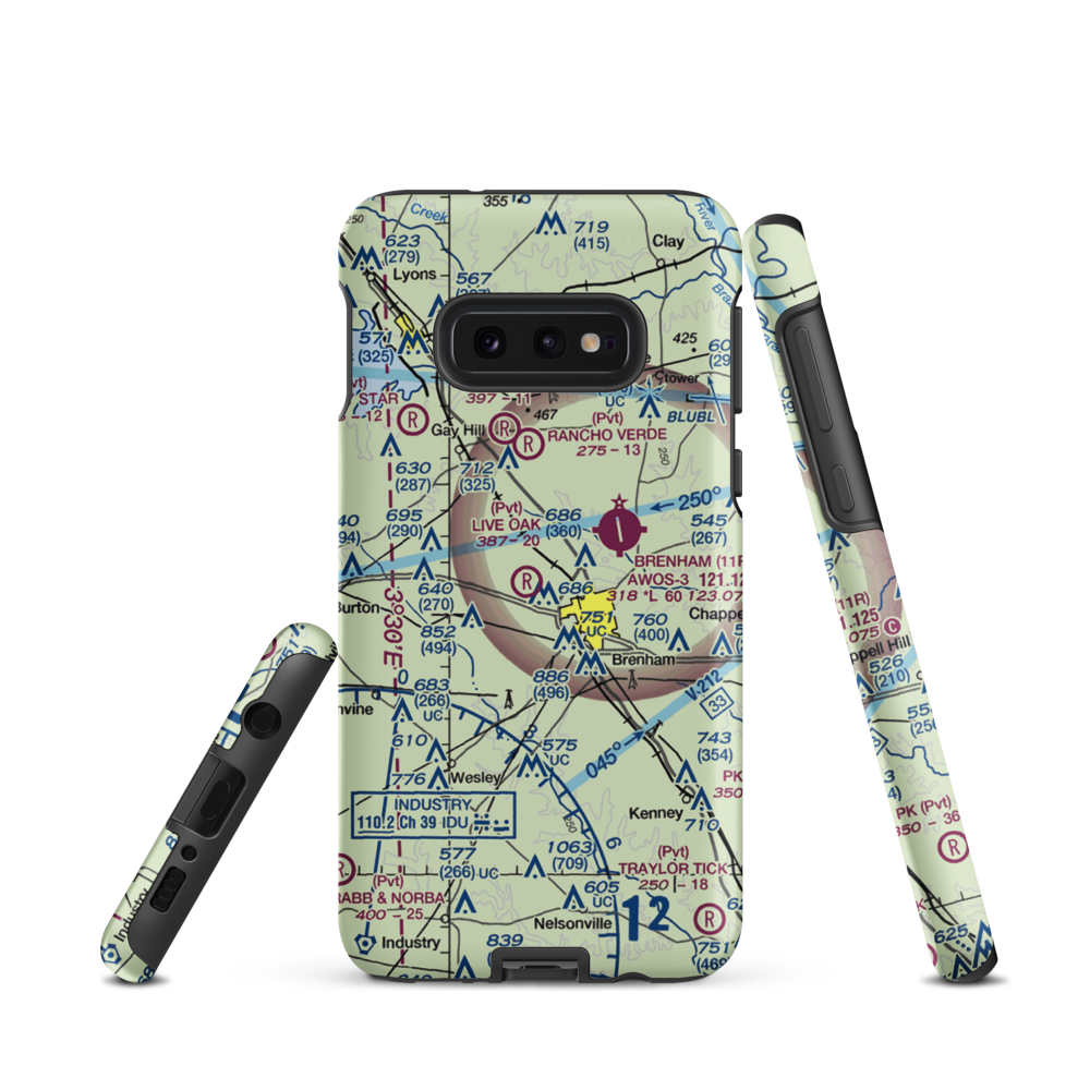 Live Oak Ranch Airport (TA17) VFR Sectional Samsung Phone Case Samsung Galaxy S10 Plus model shown