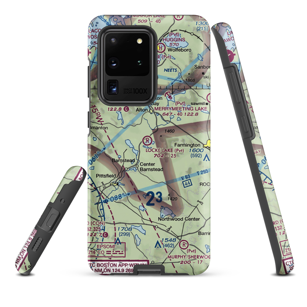 Locke Lake Airport (NH15) VFR Sectional Samsung Phone Case Samsung Galaxy S20 Ultra model shown