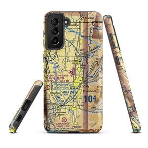 Logan-Cache Airport (LGU) VFR Sectional Samsung Phone Case