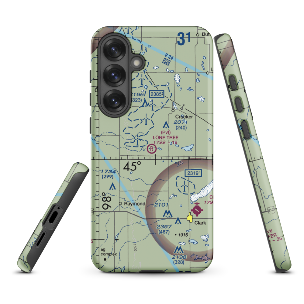 Lone Tree Airport (SD59) VFR Sectional Samsung Phone Case Samsung Galaxy S25 Plus model shown