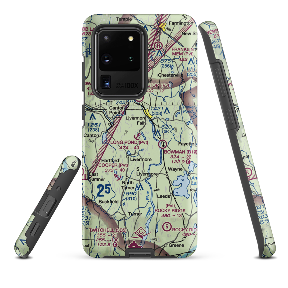 Long Pond Seaplane Base (77ME) VFR Sectional Samsung Phone Case Samsung Galaxy S20 Ultra model shown