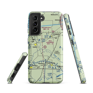 Longwood Mfg Corp Airport (1MO4) VFR Sectional Samsung Phone Case