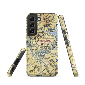 Lonnie Pool Field Weaverville Airport (O54) VFR Sectional Samsung Phone Case