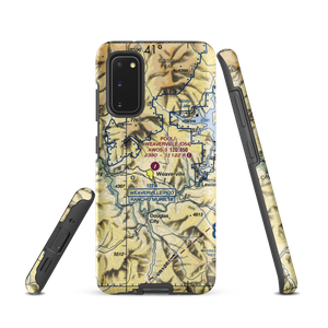 Lonnie Pool Field Weaverville Airport (O54) VFR Sectional Samsung Phone Case