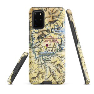 Lonnie Pool Field Weaverville Airport (O54) VFR Sectional Samsung Phone Case