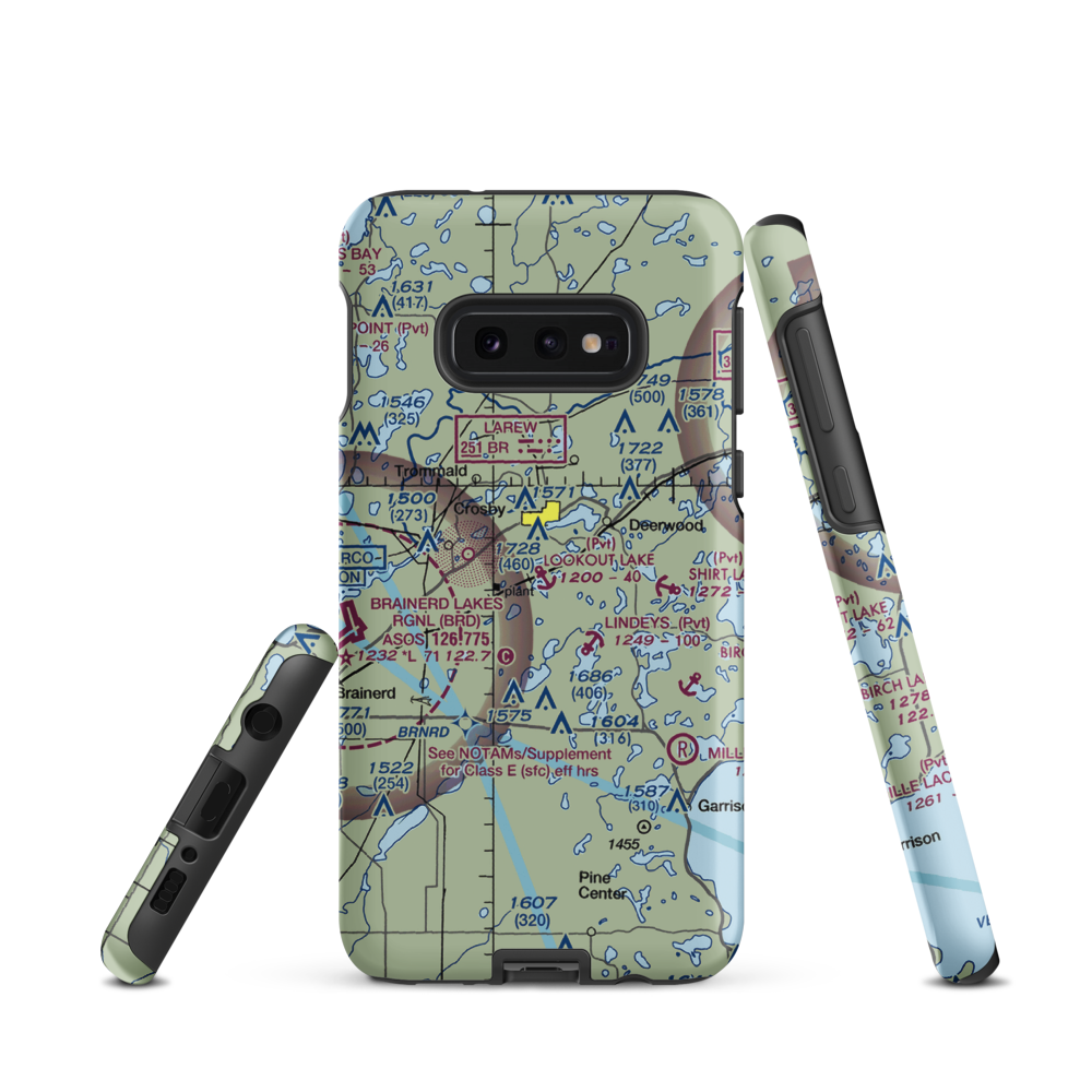 Lookout Lake Seaplane Base (10MN) VFR Sectional Samsung Phone Case Samsung Galaxy S10e model shown