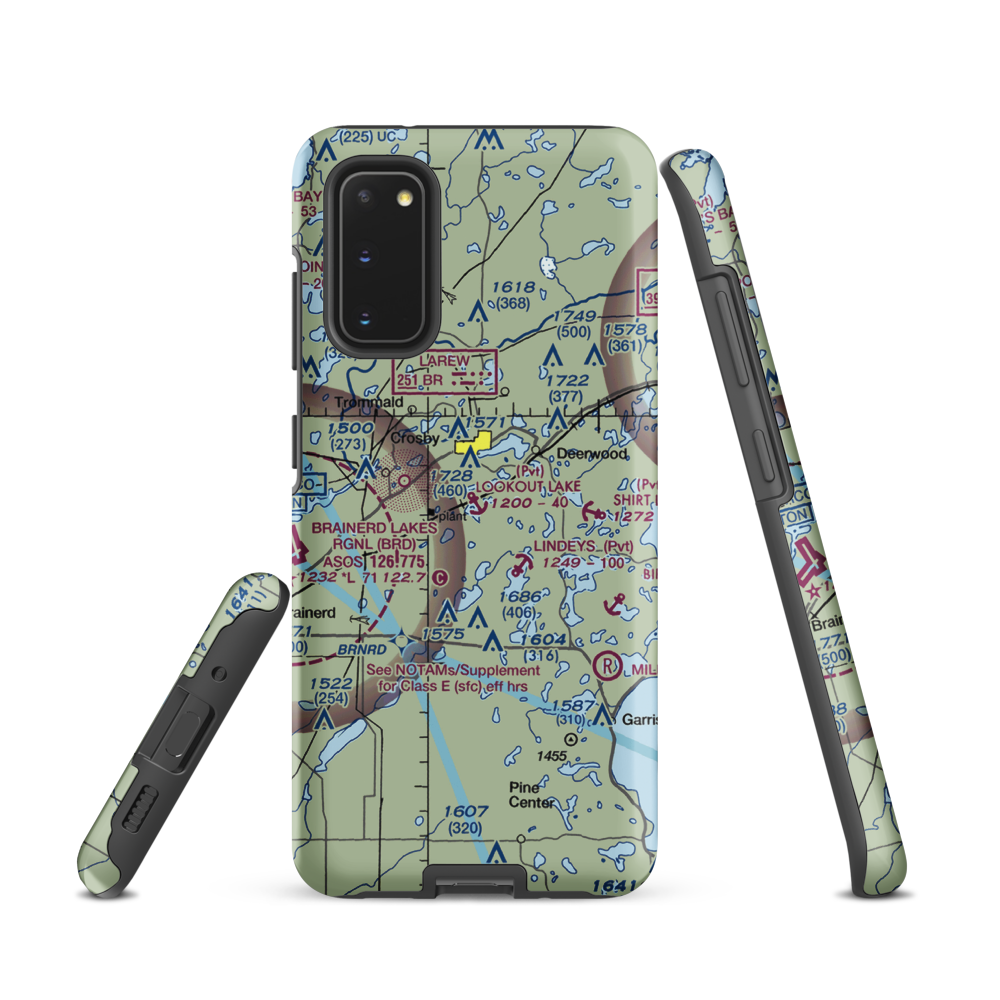 Lookout Lake Seaplane Base (10MN) VFR Sectional Samsung Phone Case Samsung Galaxy S20 model shown