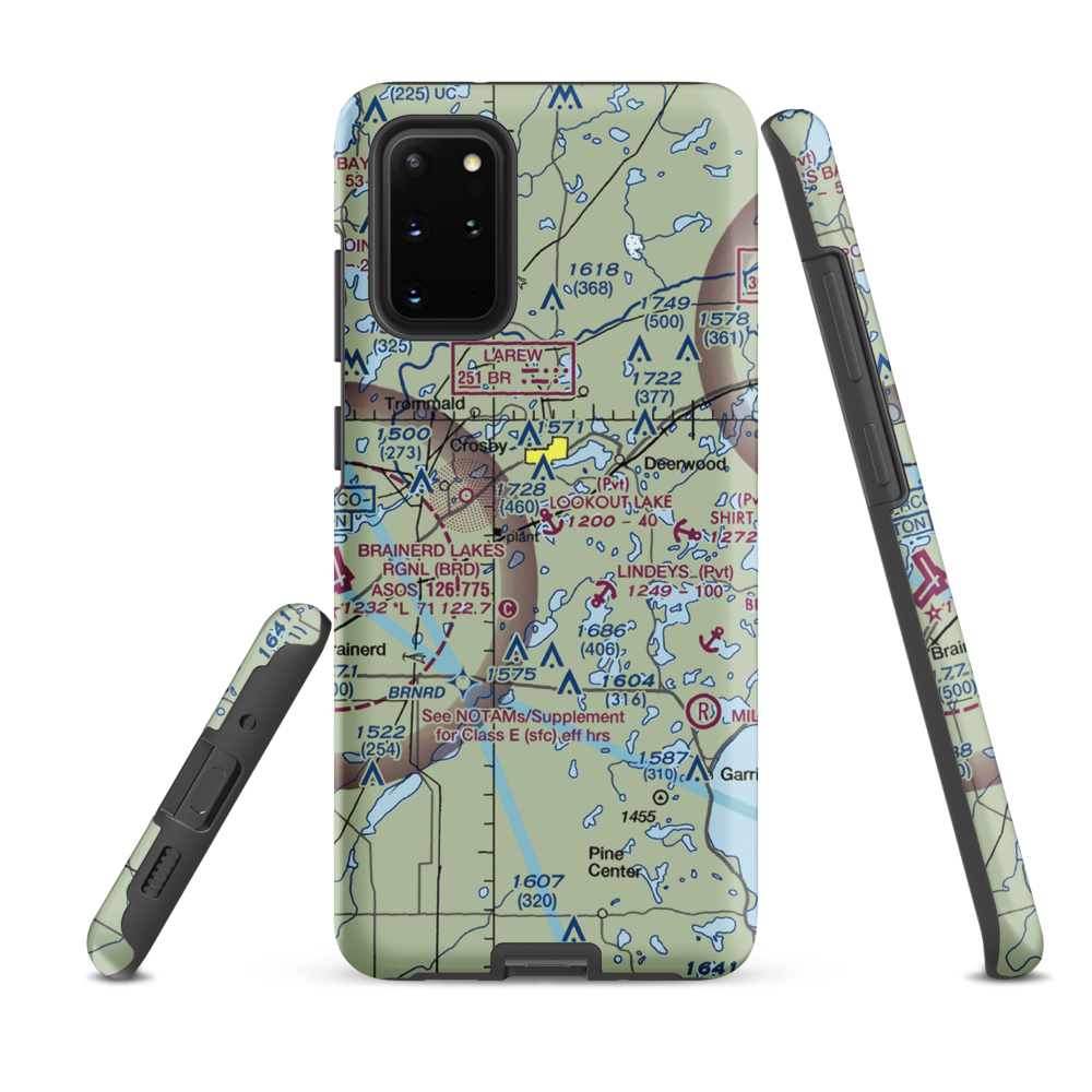 Lookout Lake Seaplane Base (10MN) VFR Sectional Samsung Phone Case Samsung Galaxy S20 Plus model shown