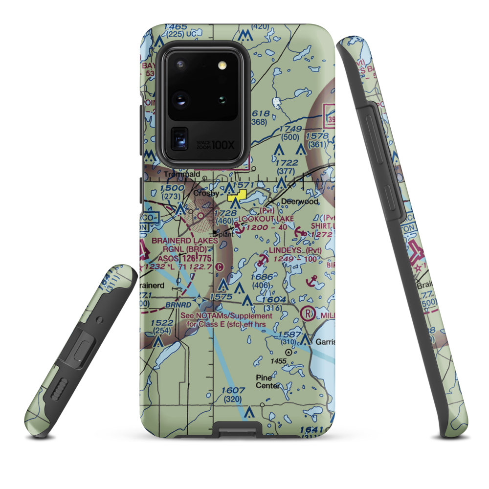 Lookout Lake Seaplane Base (10MN) VFR Sectional Samsung Phone Case Samsung Galaxy S20 Ultra model shown