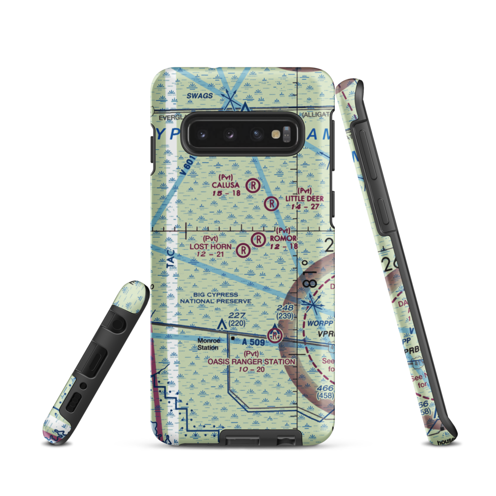 Lost Horn Ranch Airport (FA80) VFR Sectional Samsung Phone Case Samsung Galaxy S10 model shown