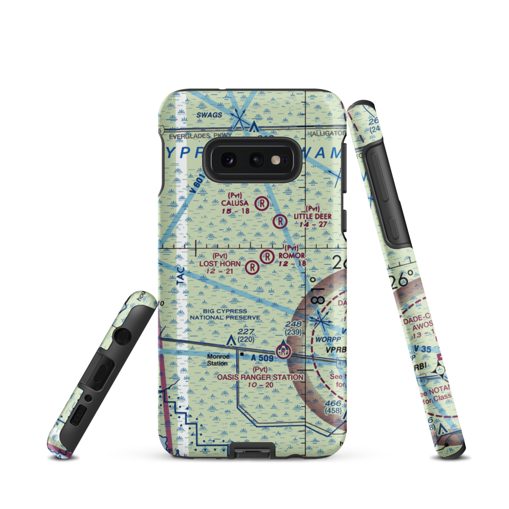 Lost Horn Ranch Airport (FA80) VFR Sectional Samsung Phone Case Samsung Galaxy S10e model shown
