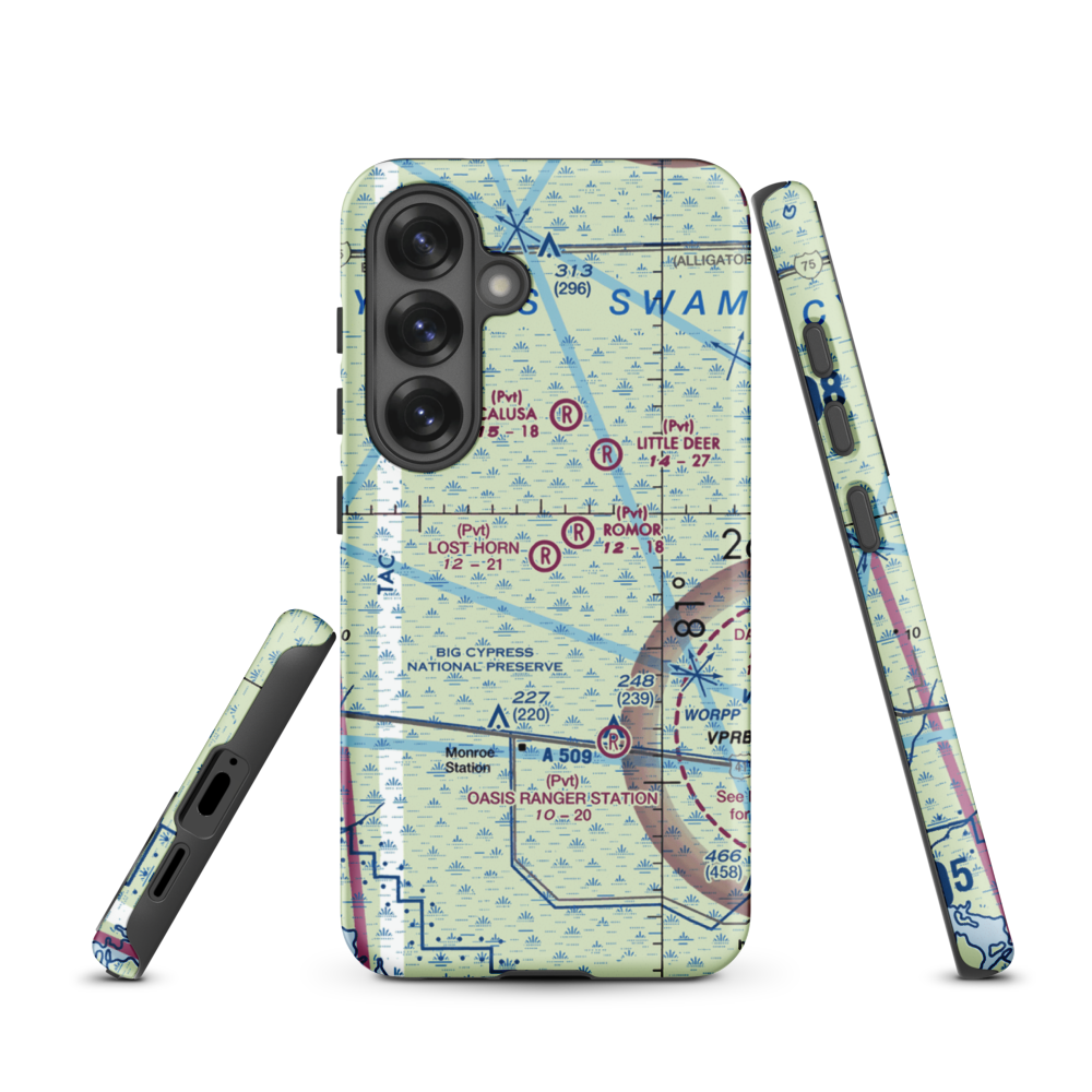 Lost Horn Ranch Airport (FA80) VFR Sectional Samsung Phone Case Samsung Galaxy S25 model shown