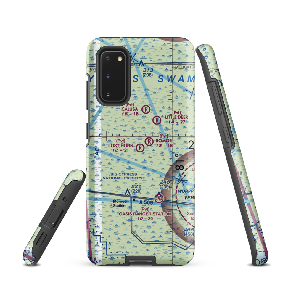 Lost Horn Ranch Airport (FA80) VFR Sectional Samsung Phone Case Samsung Galaxy S20 model shown
