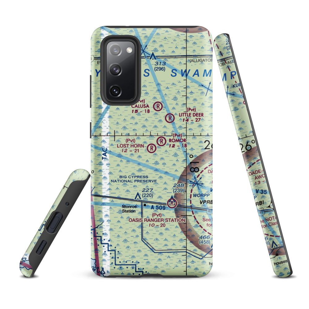 Lost Horn Ranch Airport (FA80) VFR Sectional Samsung Phone Case Samsung Galaxy S20 FE model shown