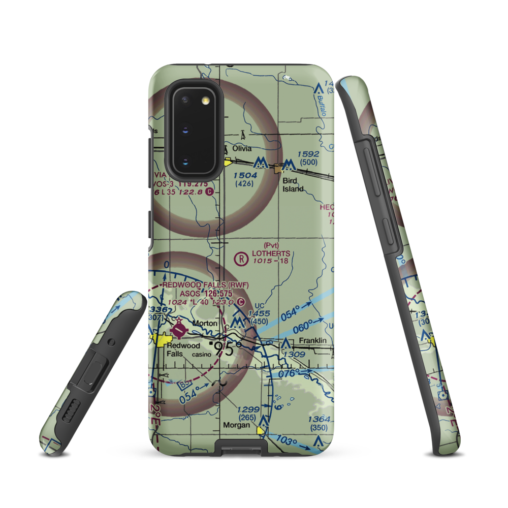 Lothert's Farm Strip (56MN) VFR Sectional Samsung Phone Case Samsung Galaxy S20 model shown