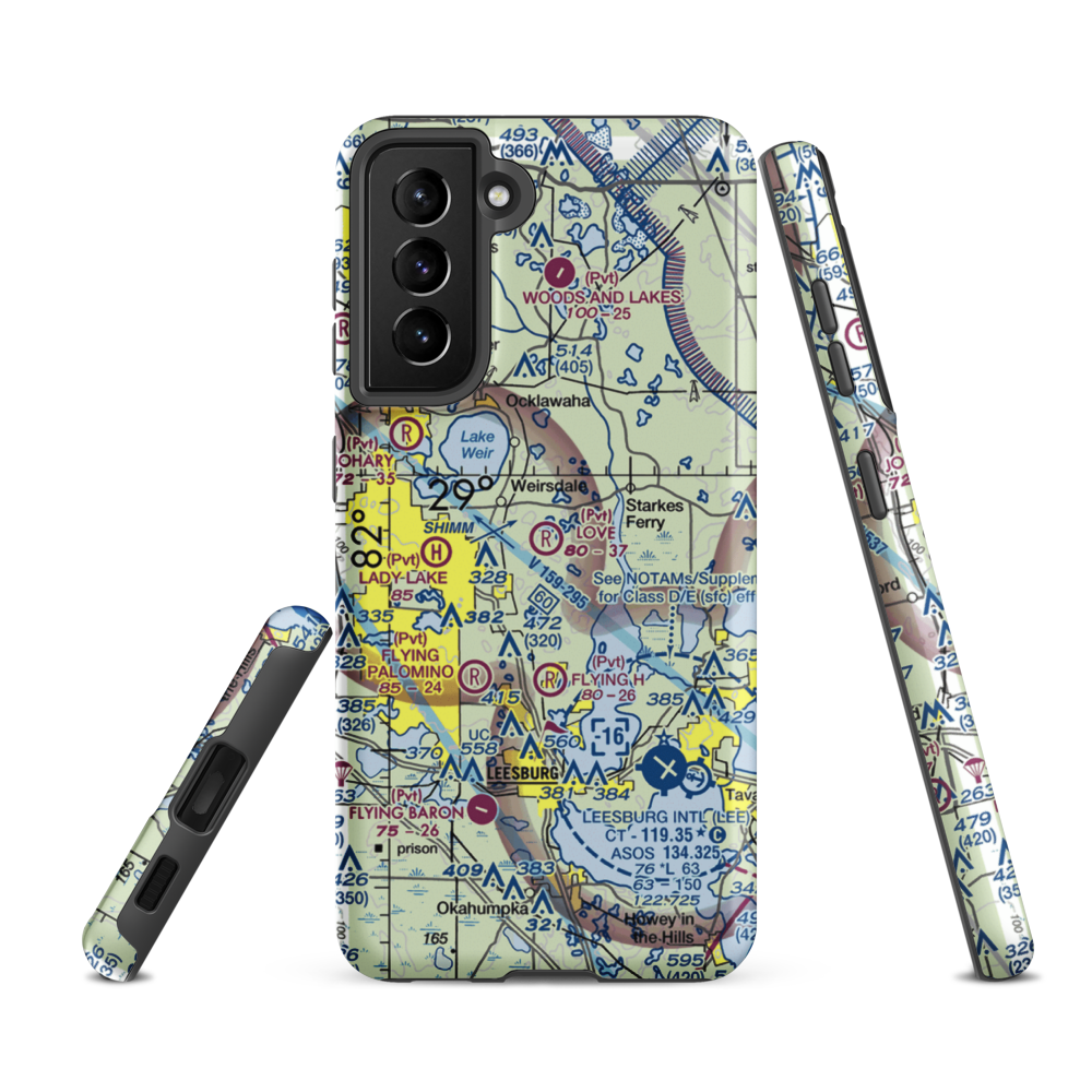 Love Field (97FL) VFR Sectional Samsung Phone Case Samsung Galaxy S21 FE model shown