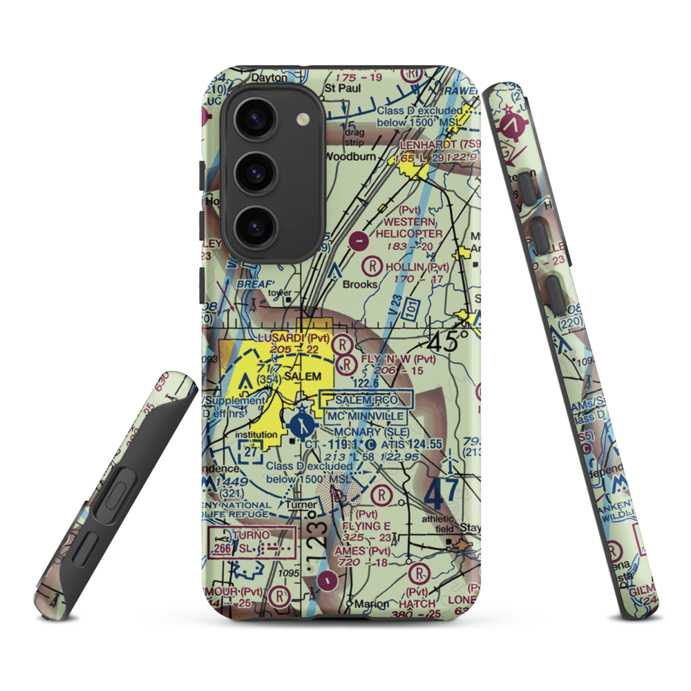 Lusardi Field (4OR7) VFR Sectional Samsung Phone Case Samsung Galaxy S23 Plus model shown