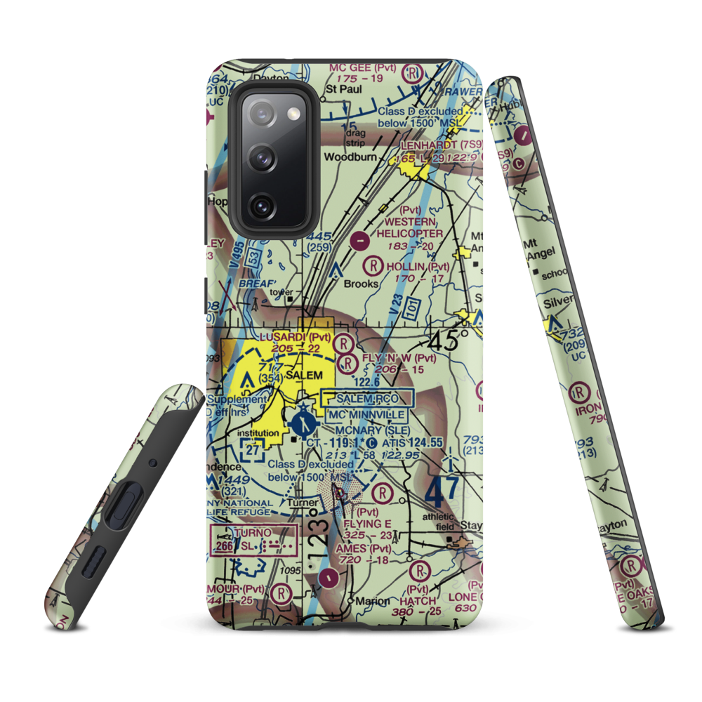 Lusardi Field (4OR7) VFR Sectional Samsung Phone Case Samsung Galaxy S20 FE model shown