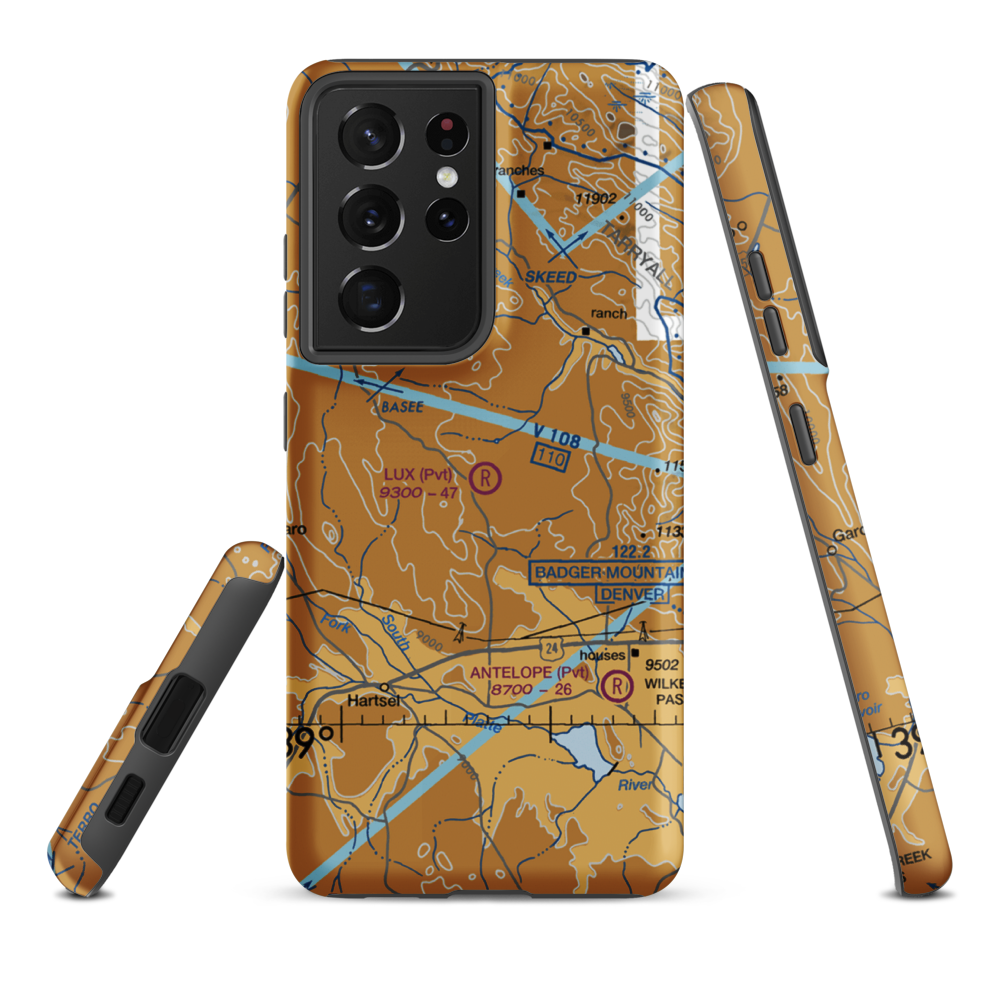 Lux Field (25CD) VFR Sectional Samsung Phone Case Samsung Galaxy S21 Ultra model shown