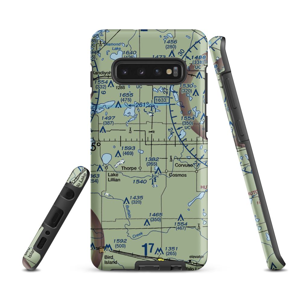 Lux Strip (MN28) VFR Sectional Samsung Phone Case Samsung Galaxy S10 Plus model shown