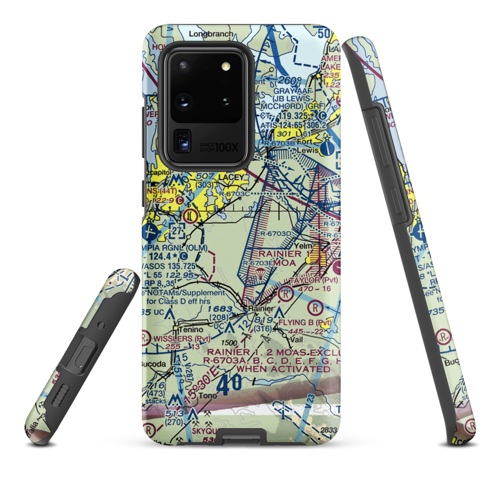 Lz Ranch Airport (14WA) VFR Sectional Samsung Phone Case Samsung Galaxy S20 Ultra model shown