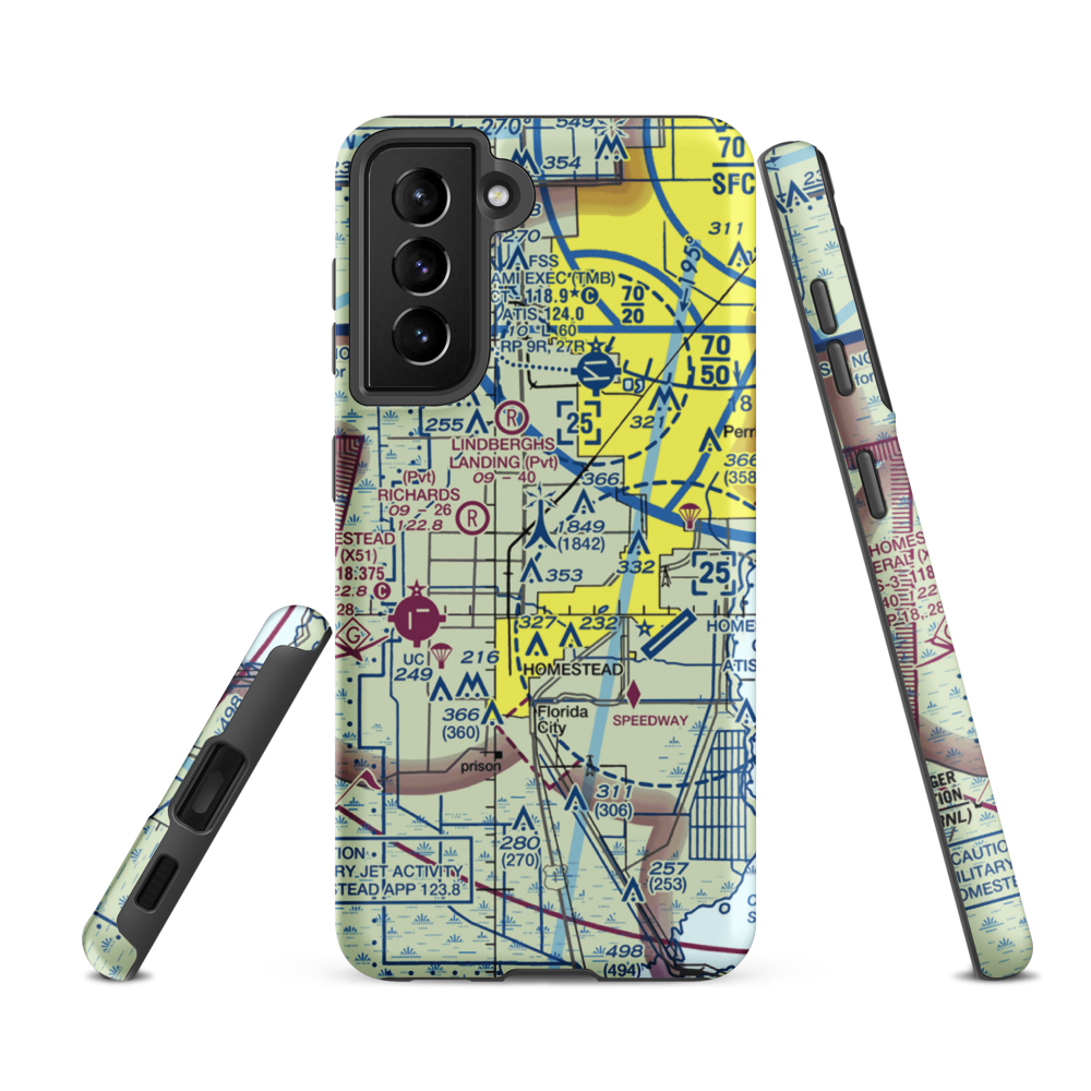 Mac's Field (78FD) VFR Sectional Samsung Phone Case Samsung Galaxy S21 FE model shown