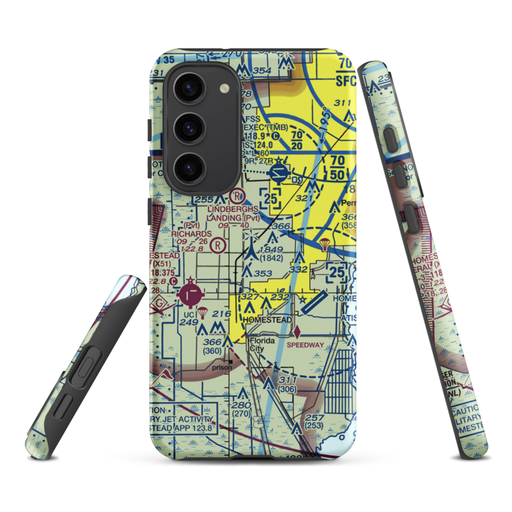 Mac's Field (78FD) VFR Sectional Samsung Phone Case Samsung Galaxy S23 Plus model shown