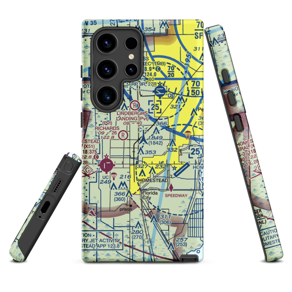 Mac's Field (78FD) VFR Sectional Samsung Phone Case Samsung Galaxy S24 Ultra model shown