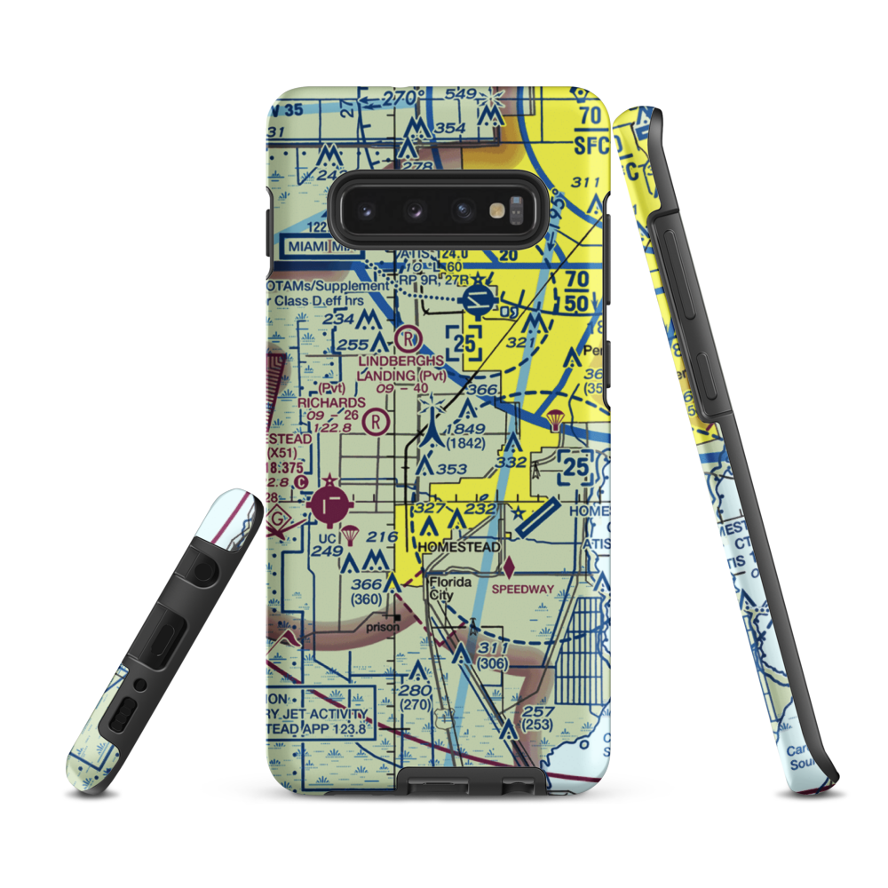 Mac's Field (78FD) VFR Sectional Samsung Phone Case Samsung Galaxy S10 Plus model shown