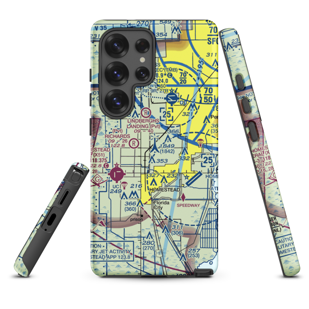 Mac's Field (78FD) VFR Sectional Samsung Phone Case Samsung Galaxy S25 Ultra model shown