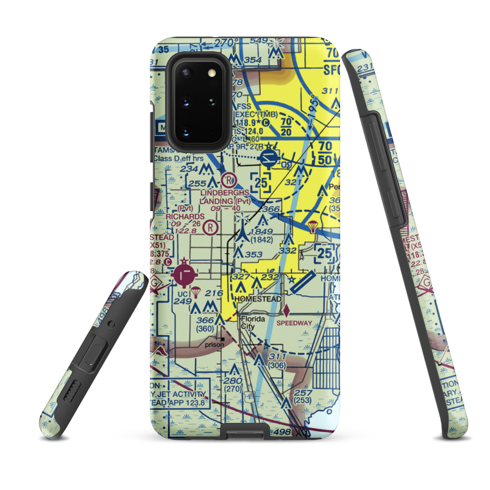 Mac's Field (78FD) VFR Sectional Samsung Phone Case Samsung Galaxy S20 Plus model shown