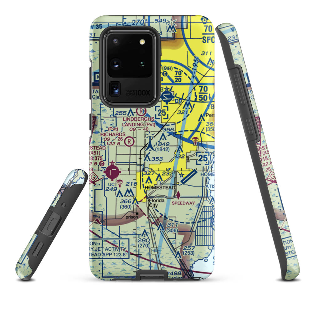 Mac's Field (78FD) VFR Sectional Samsung Phone Case Samsung Galaxy S20 Ultra model shown