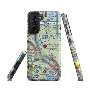 MacDill Air Force Base Auxiliary Field (AGR) VFR Sectional Samsung Phone Case
