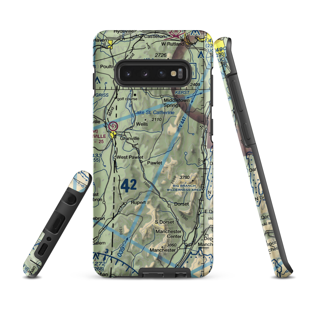 Mach Personal Strip (VT20) VFR Sectional Samsung Phone Case Samsung Galaxy S10 Plus model shown