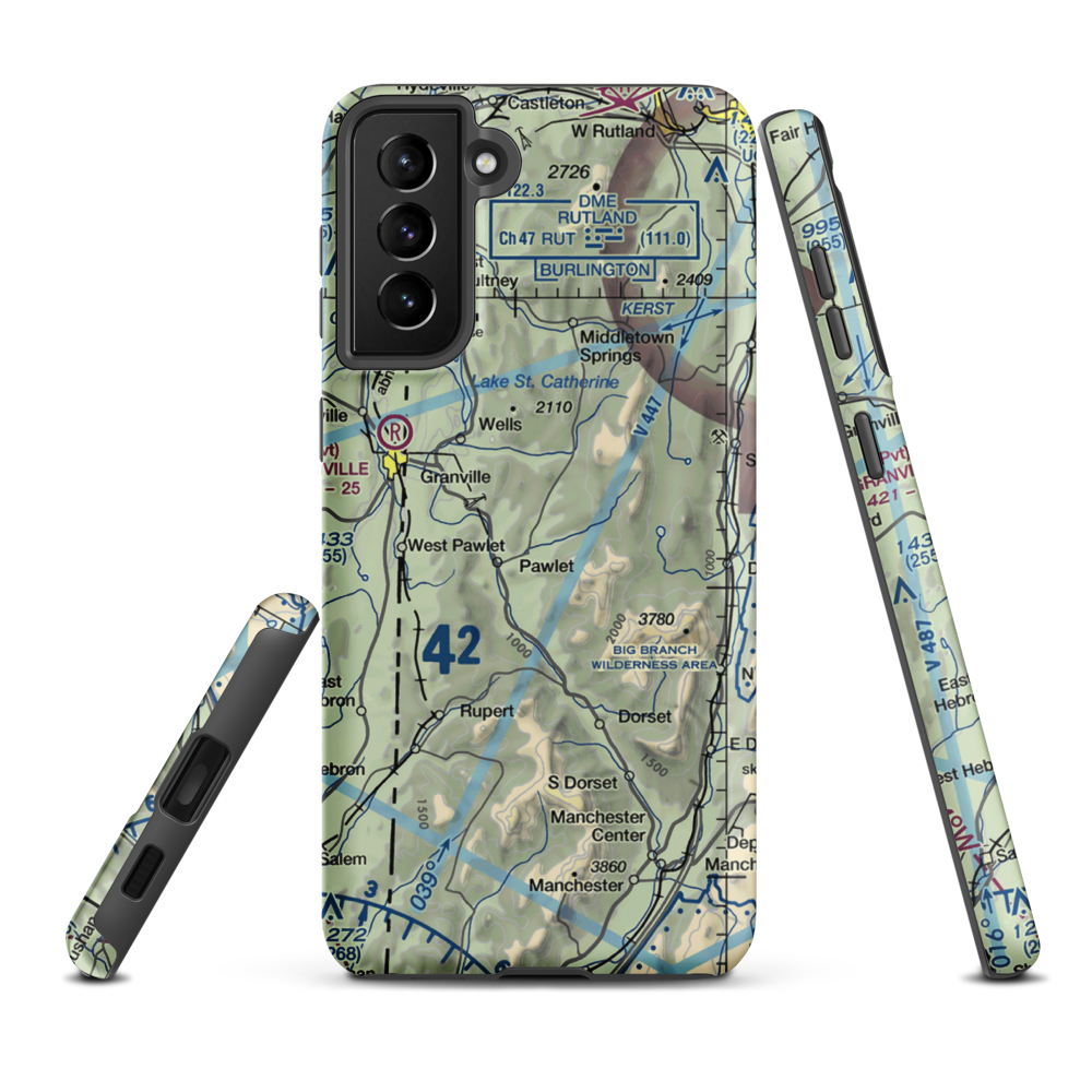 Mach Personal Strip (VT20) VFR Sectional Samsung Phone Case Samsung Galaxy S21 FE model shown