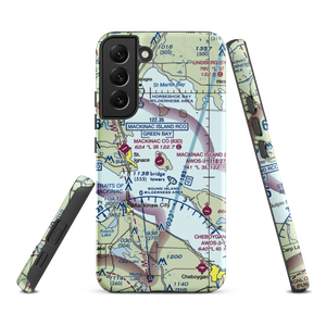 Mackinac Island Airport (MCD) VFR Sectional Samsung Phone Case