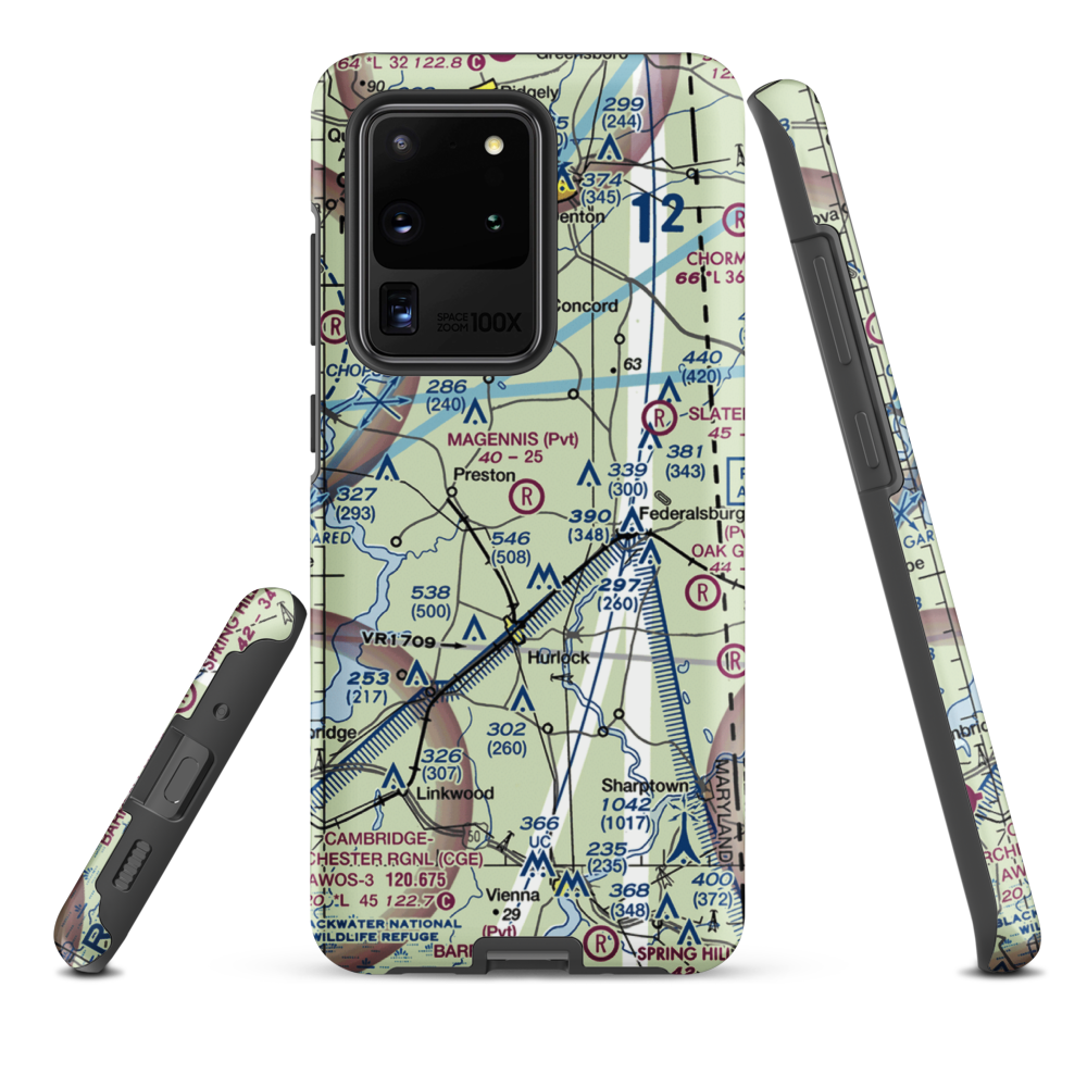 Magennis Farm Airport (7MD1) VFR Sectional Samsung Phone Case Samsung Galaxy S20 Ultra model shown