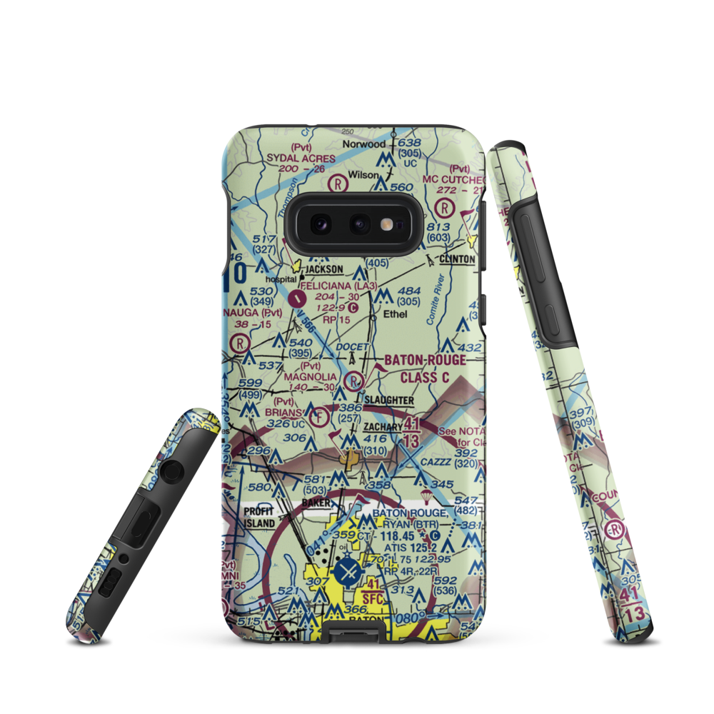 Magnolia Airpark (LS77) VFR Sectional Samsung Phone Case Samsung Galaxy S10e model shown