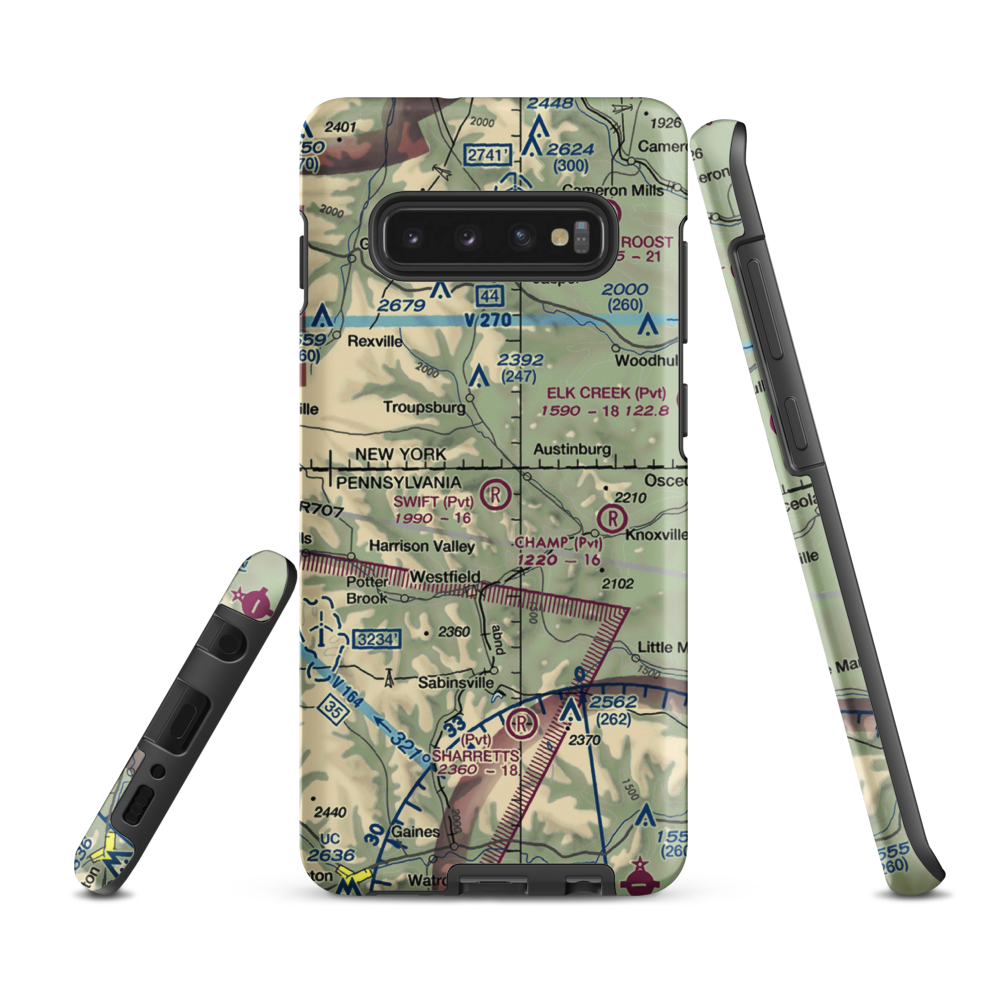 Malco Airport (2PN1) VFR Sectional Samsung Phone Case Samsung Galaxy S10e model shown