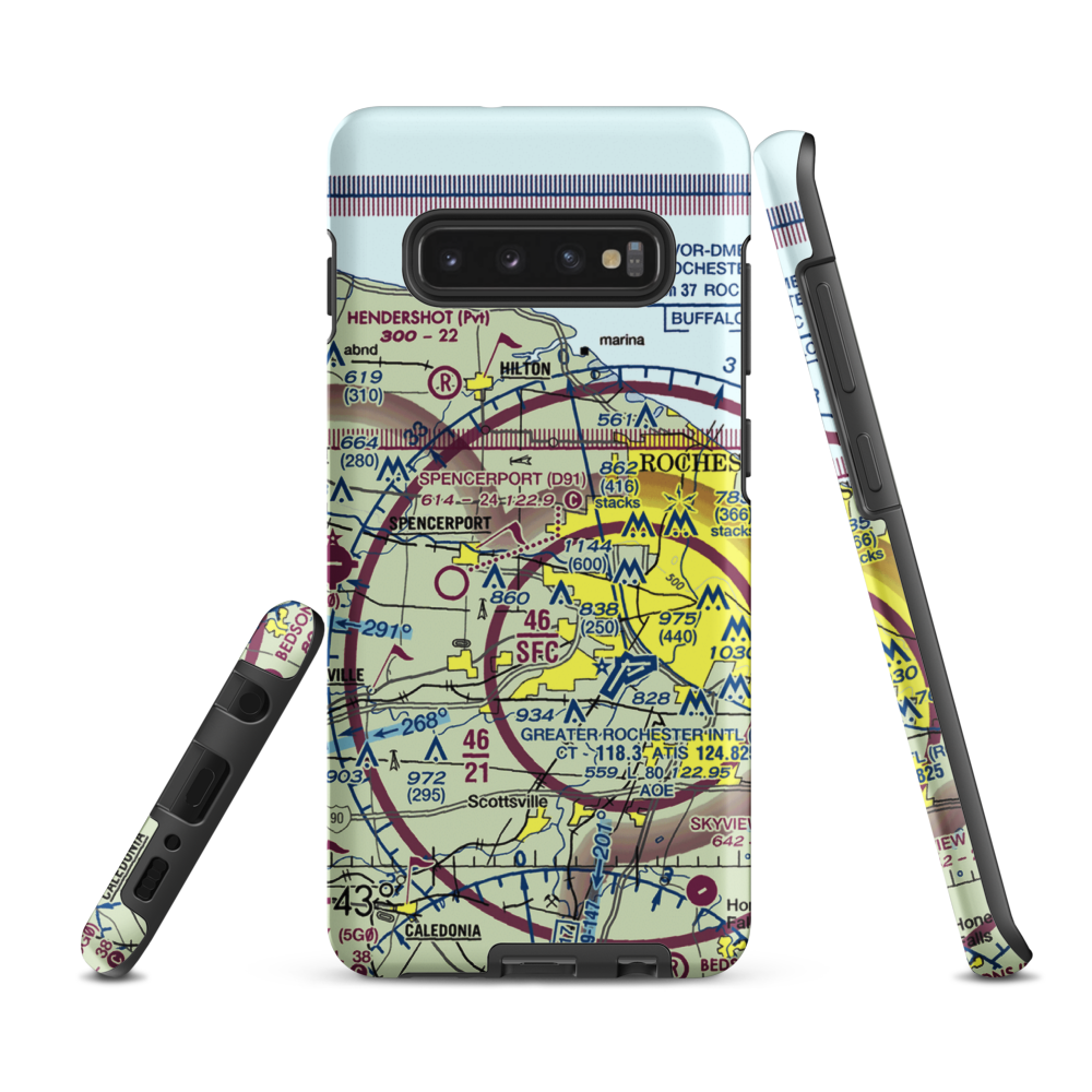 Manitou Field (91NY) VFR Sectional Samsung Phone Case Samsung Galaxy S10e model shown