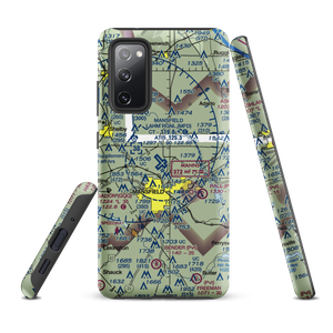 Mansfield Lahm Regional Airport (MFD) VFR Sectional Samsung Phone Case