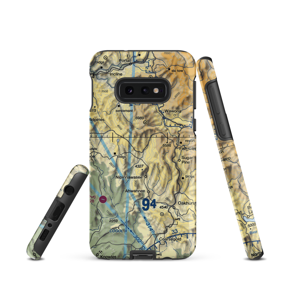 Manzanita Airport (6CL4) VFR Sectional Samsung Phone Case Samsung Galaxy S10 Plus model shown
