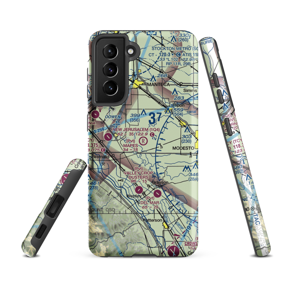 Mapes Ranch Airport (5CL3) VFR Sectional Samsung Phone Case Samsung Galaxy S21 Ultra model shown
